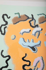 "Twins on a Roll" 10 Color Hand Pulled Screen Print by Joakim Ojanen, 2018