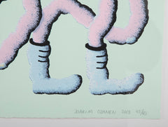 "Twins on a Roll" 10 Color Hand Pulled Screen Print by Joakim Ojanen, 2018