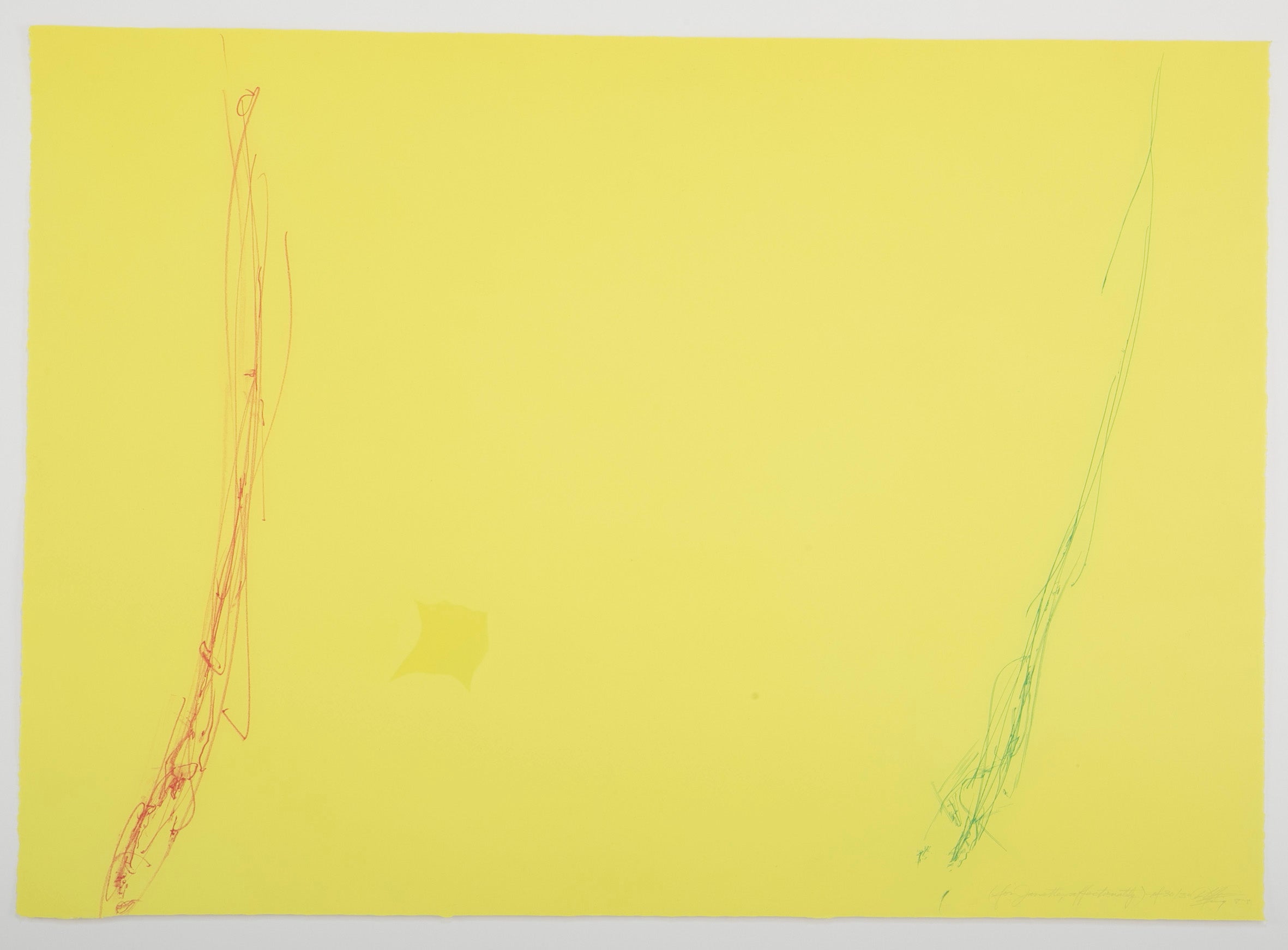 Dan Flavin "for Janette, affectionately" Aquatint in Colors