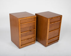 Pair of T. H. Robsjohn-Gibbings for Widdicomb Three Drawer Nightstands
