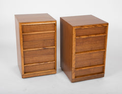 Pair of T. H. Robsjohn-Gibbings for Widdicomb Three Drawer Nightstands