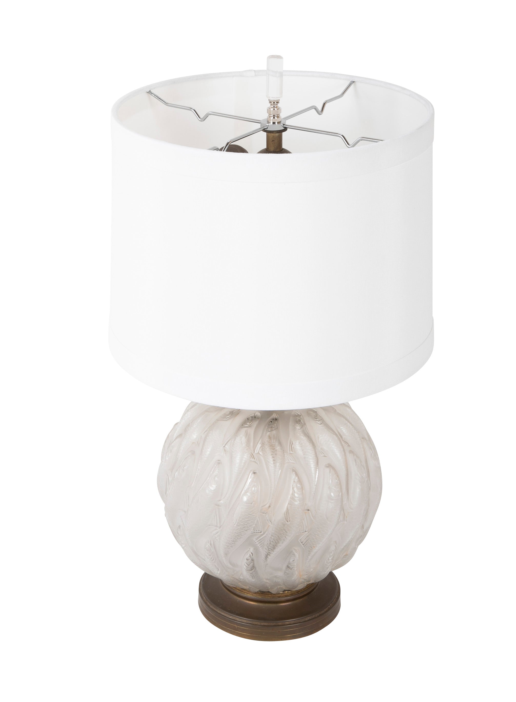 Rene Lalique "Marissa" Vase now a Lamp