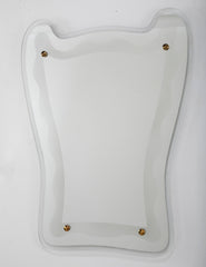 Mid-Century Italian Mirror Framed in Mirrored Metal