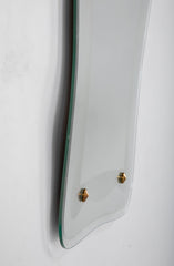 Mid-Century Italian Mirror Framed in Mirrored Metal