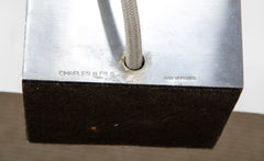 Charles et Fils Aluminium Table Lamp