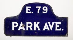 Six NYC, New York Porcelain over Metal Enamel Street Signs  Also Priced Individually