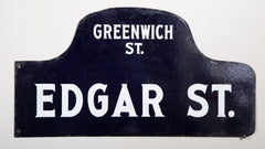 Six NYC, New York Porcelain over Metal Enamel Street Signs  Also Priced Individually