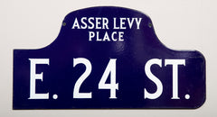 Six NYC, New York Porcelain over Metal Enamel Street Signs  Also Priced Individually
