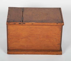 Whale Ship Agent's Document Box from the Whaling Bark "E. C. Cowdin" / Side Table