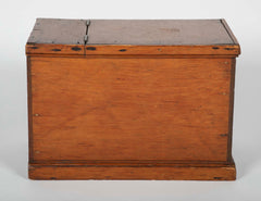 Whale Ship Agent's Document Box from the Whaling Bark "E. C. Cowdin" / Side Table