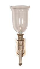 Set of Three Art Deco Silver Leafed Sconces