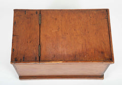 Whale Ship Agent's Document Box from the Whaling Bark "E. C. Cowdin" / Side Table