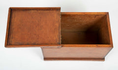 Whale Ship Agent's Document Box from the Whaling Bark "E. C. Cowdin" / Side Table