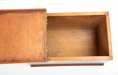 Whale Ship Agent's Document Box from the Whaling Bark "E. C. Cowdin" / Side Table