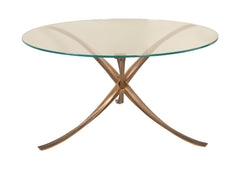 Michel Mangematin Glass Top Dining Table