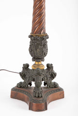 Patinated Bronze 2nd Empire Candelabra now a Lamp
