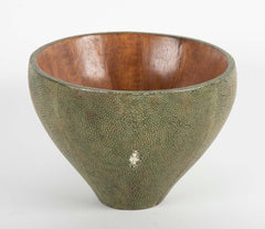 Contemporary French Shagreen Bowl for R & Y  Augousti