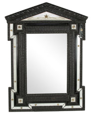 Baroque Style Flemish Ebonized Mirror