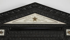 Baroque Style Flemish Ebonized Mirror