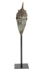 Ivory Coast Kolangoo Tribe Mask on Stand