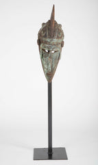 Ivory Coast Kolangoo Tribe Mask on Stand