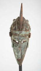 Ivory Coast Kolangoo Tribe Mask on Stand