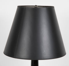 SOLD Pair of English Painted Tole Lamps