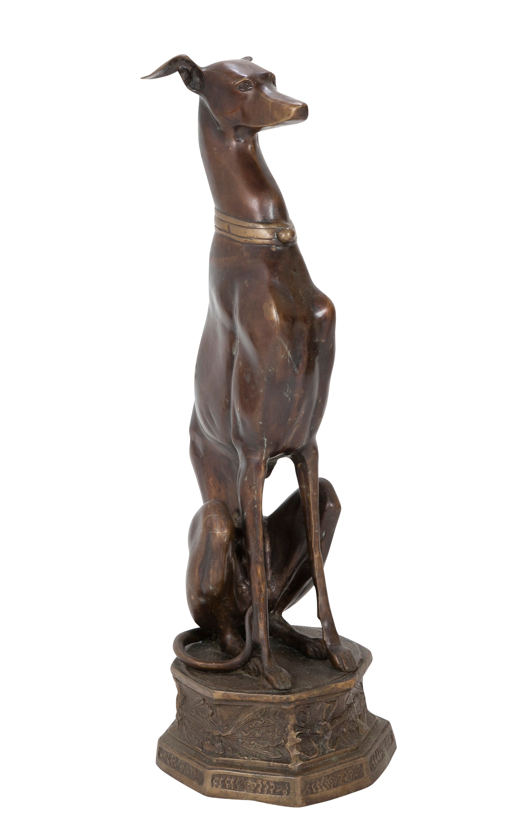 Bronze Figure of a Whippet or Greyhound