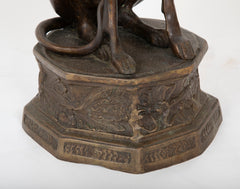 Bronze Figure of a Whippet or Greyhound
