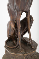 Bronze Figure of a Whippet or Greyhound