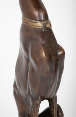 Bronze Figure of a Whippet or Greyhound