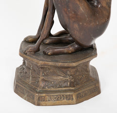 Bronze Figure of a Whippet or Greyhound