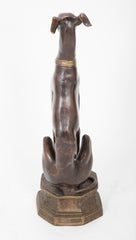 Bronze Figure of a Whippet or Greyhound