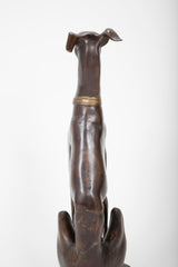 Bronze Figure of a Whippet or Greyhound