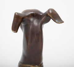 Bronze Figure of a Whippet or Greyhound