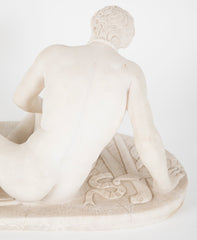 19th Century French Marble Statue of Dying Gaul