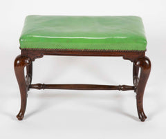 George I Walnut Cabriole Leg Bench