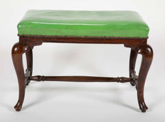 George I Walnut Cabriole Leg Bench