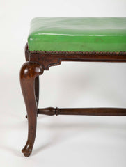 George I Walnut Cabriole Leg Bench