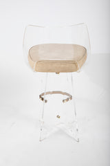 Pair of Lucite Bar Stools by Hill Manufacturing Company