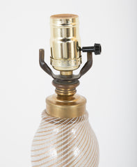 A Pair of Dino Martin Murano Glass Lamps