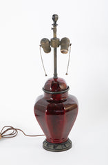 Pair of French Sevres Lamps Signed "MP Paul Milet" with Signed Bronze Mounts