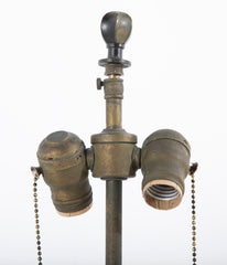 Pair of French Sevres Lamps Signed "MP Paul Milet" with Signed Bronze Mounts