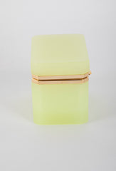 Lime Green French Opaline Glass Box