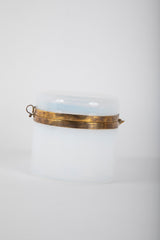 Iridescent "Boule de Savon" French Opaline Glass Box having "Soap Bubbles"