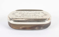 Pat Olsen Wanga Cattle Horn Snuff Box