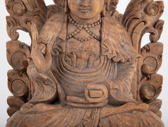 Chinese Carved Wooden Buddha