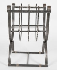 Neoclassical Style Iron Curule Form Benches