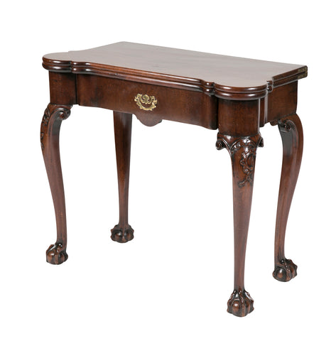George III Mahogany Games Table