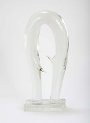 Mid-Century Glass Block Sculpture by Luciano Gaspari